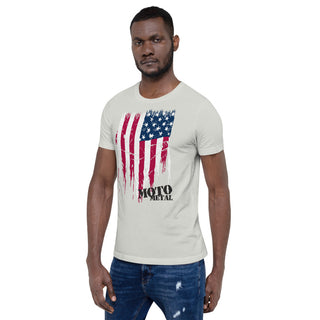 Buy silver Moto Metal Short-Sleeve T-Shirt